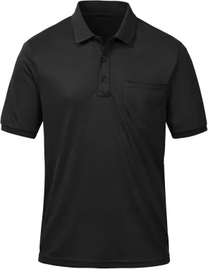 Tyhengta Men's Polo Shirt Short Sleeve Quick Dry Athletic Performance Shirt Golf Shirt