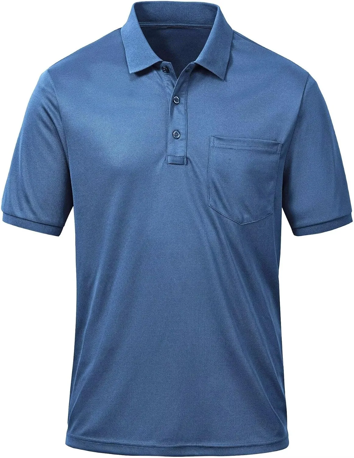 Tyhengta Men's Polo Shirt Short Sleeve Quick Dry Athletic Performance Shirt Golf Shirt