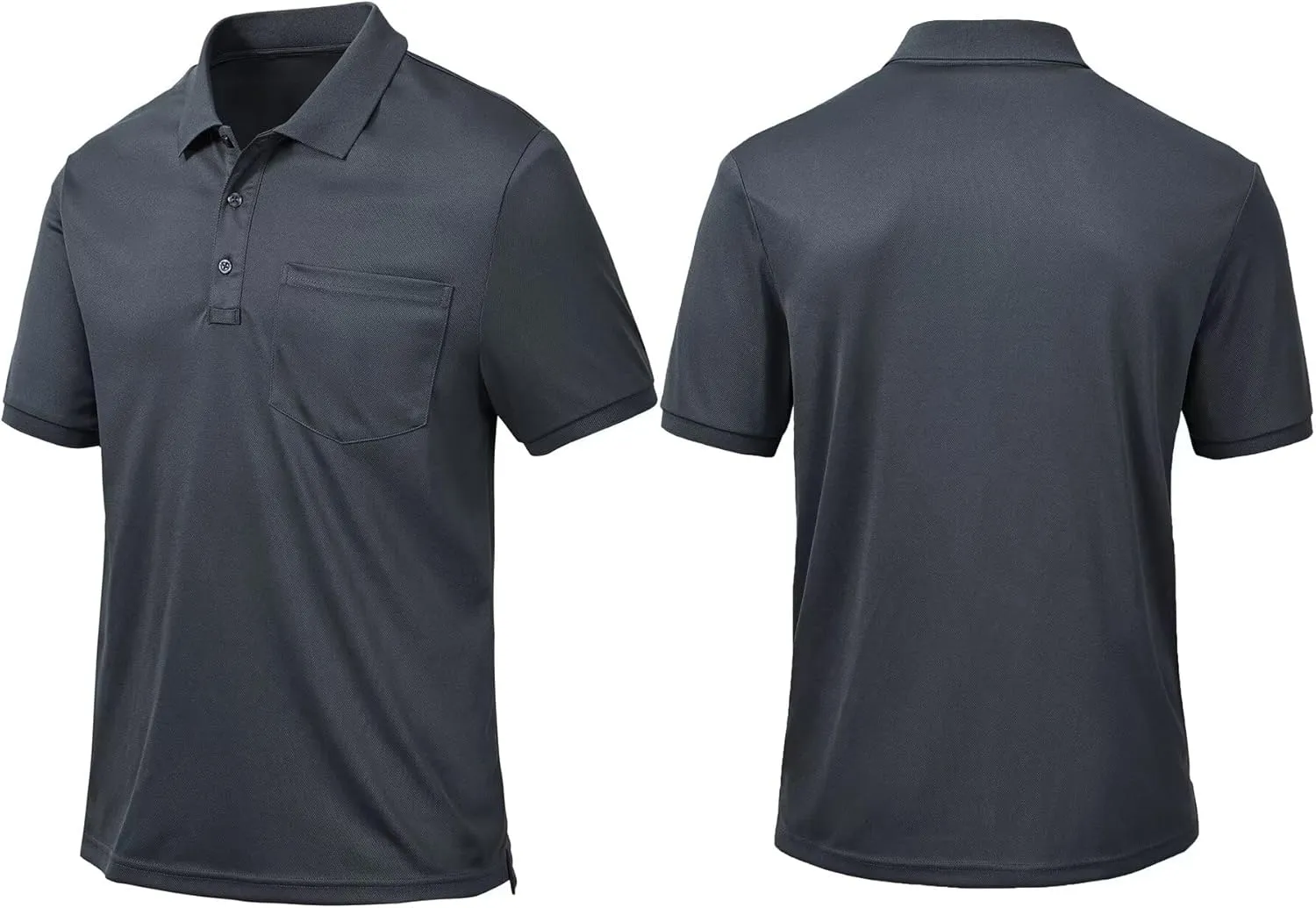 Tyhengta Men's Polo Shirt Short Sleeve Quick Dry Athletic Performance Shirt Golf Shirt