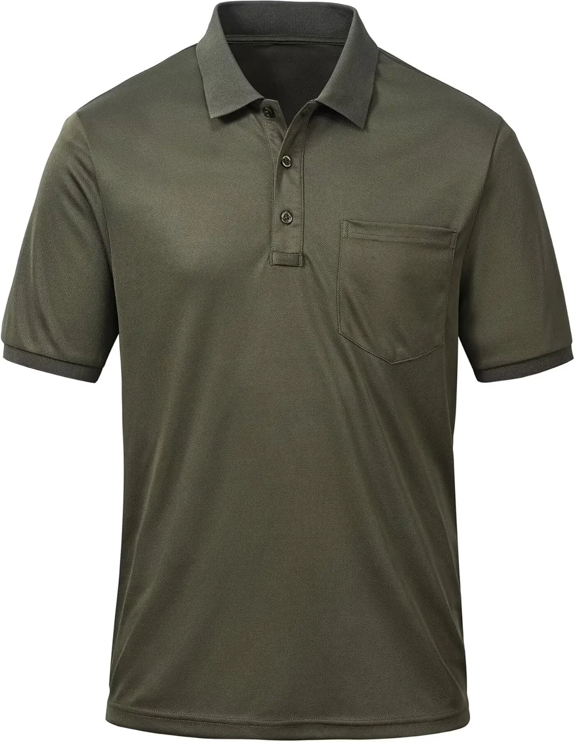 Tyhengta Men's Polo Shirt Short Sleeve Quick Dry Athletic Performance Shirt Golf Shirt