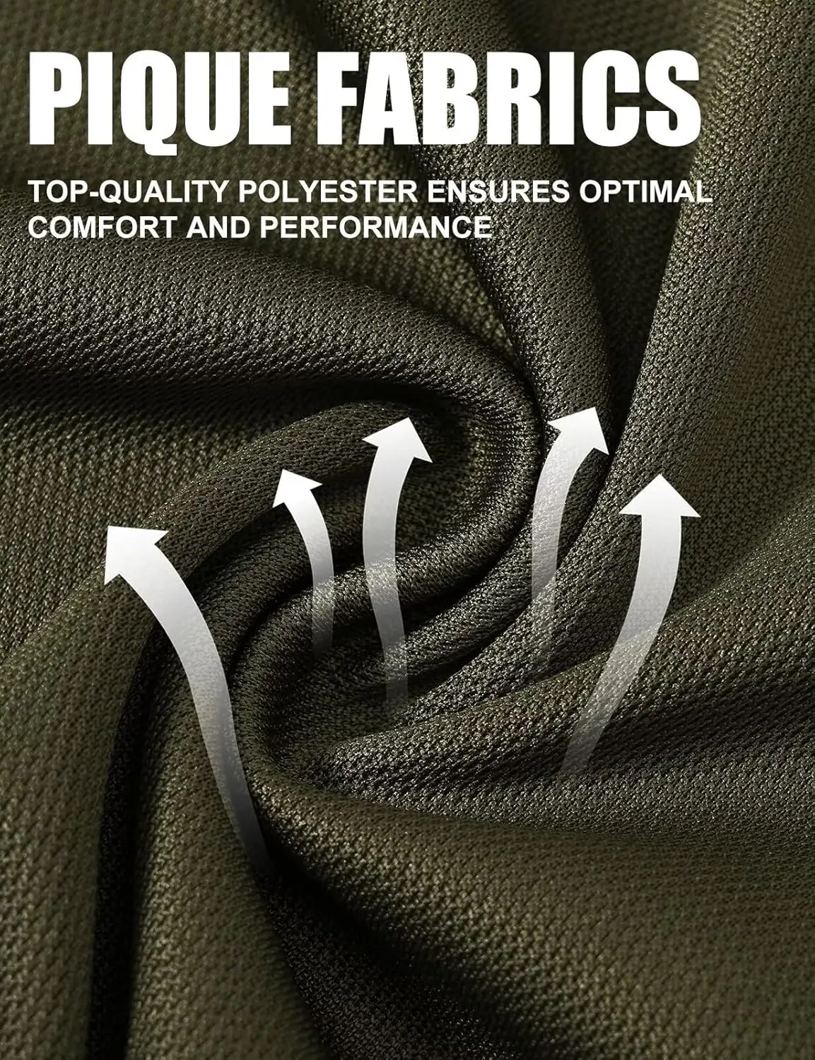 Tyhengta Men's Polo Shirt Short Sleeve Quick Dry Athletic Performance Shirt Golf Shirt