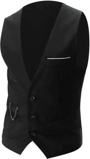 Vest Dress Plays Suede Retro V Neck Solid Color Pocket Button Leather Vest Jacket Vest Mens Vest Formal Great Great