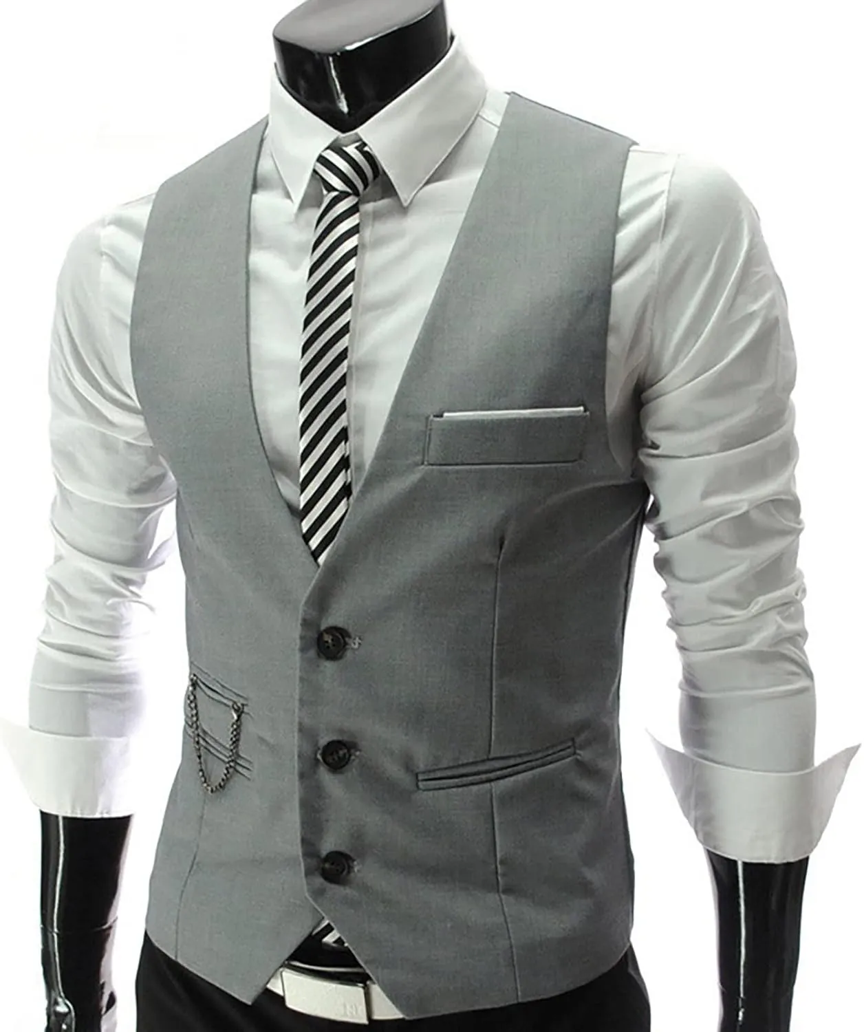 Vest Dress Plays Suede Retro V Neck Solid Color Pocket Button Leather Vest Jacket Vest Mens Vest Formal Great Great