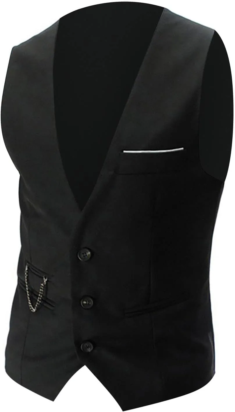 Vest Dress Plays Suede Retro V Neck Solid Color Pocket Button Leather Vest Jacket Vest Mens Vest Formal Great Great