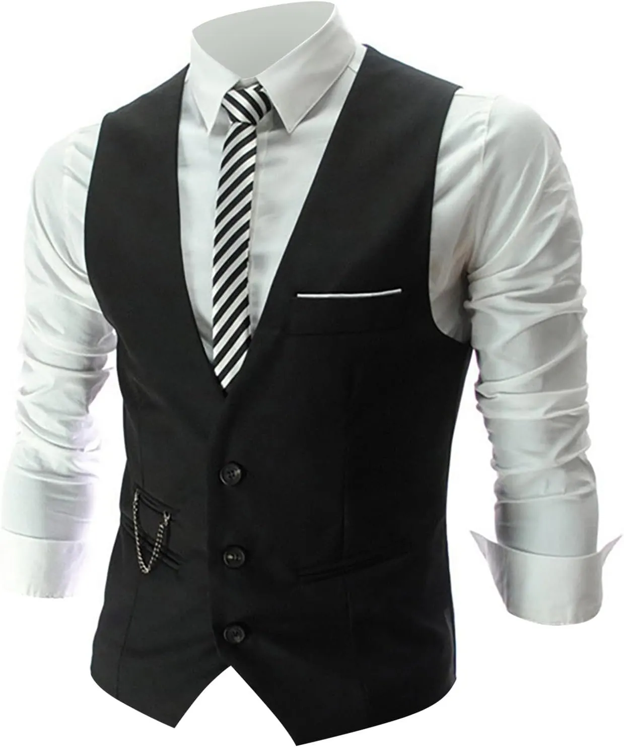 Vest Dress Plays Suede Retro V Neck Solid Color Pocket Button Leather Vest Jacket Vest Mens Vest Formal Great Great
