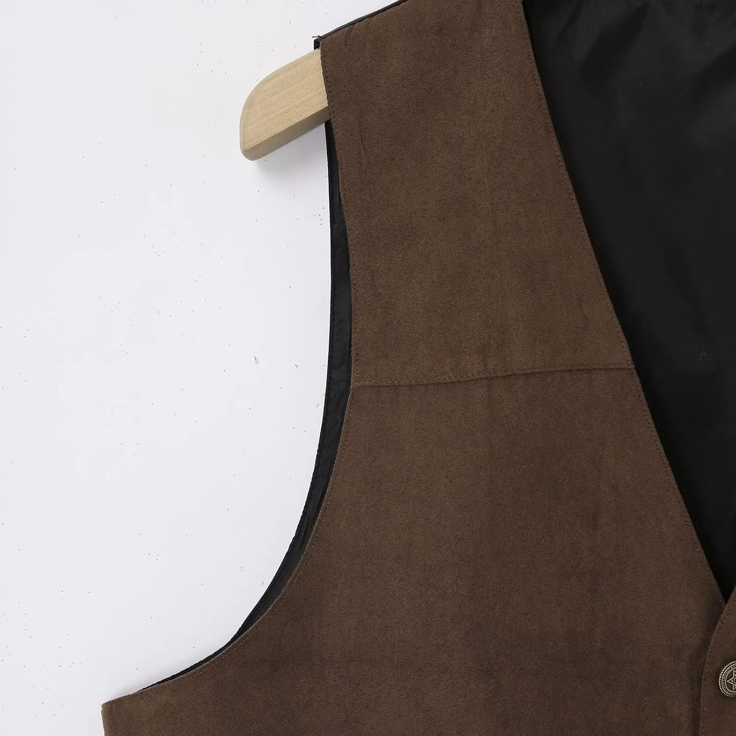 Vest Dress Plays Suede Retro V Neck Solid Color Pocket Button Leather Vest Jacket Vest Mens Vest Formal Great Great