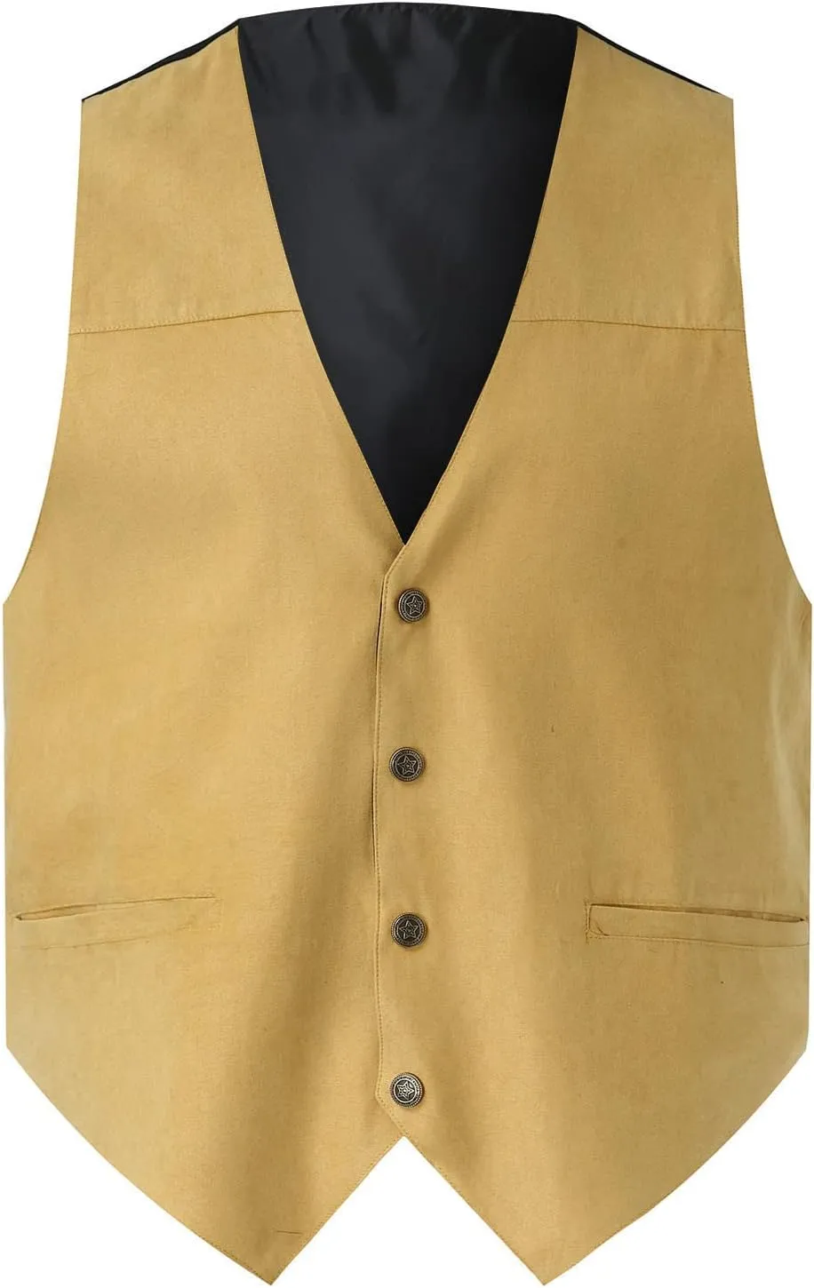 Vest Dress Plays Suede Retro V Neck Solid Color Pocket Button Leather Vest Jacket Vest Mens Vest Formal Great Great