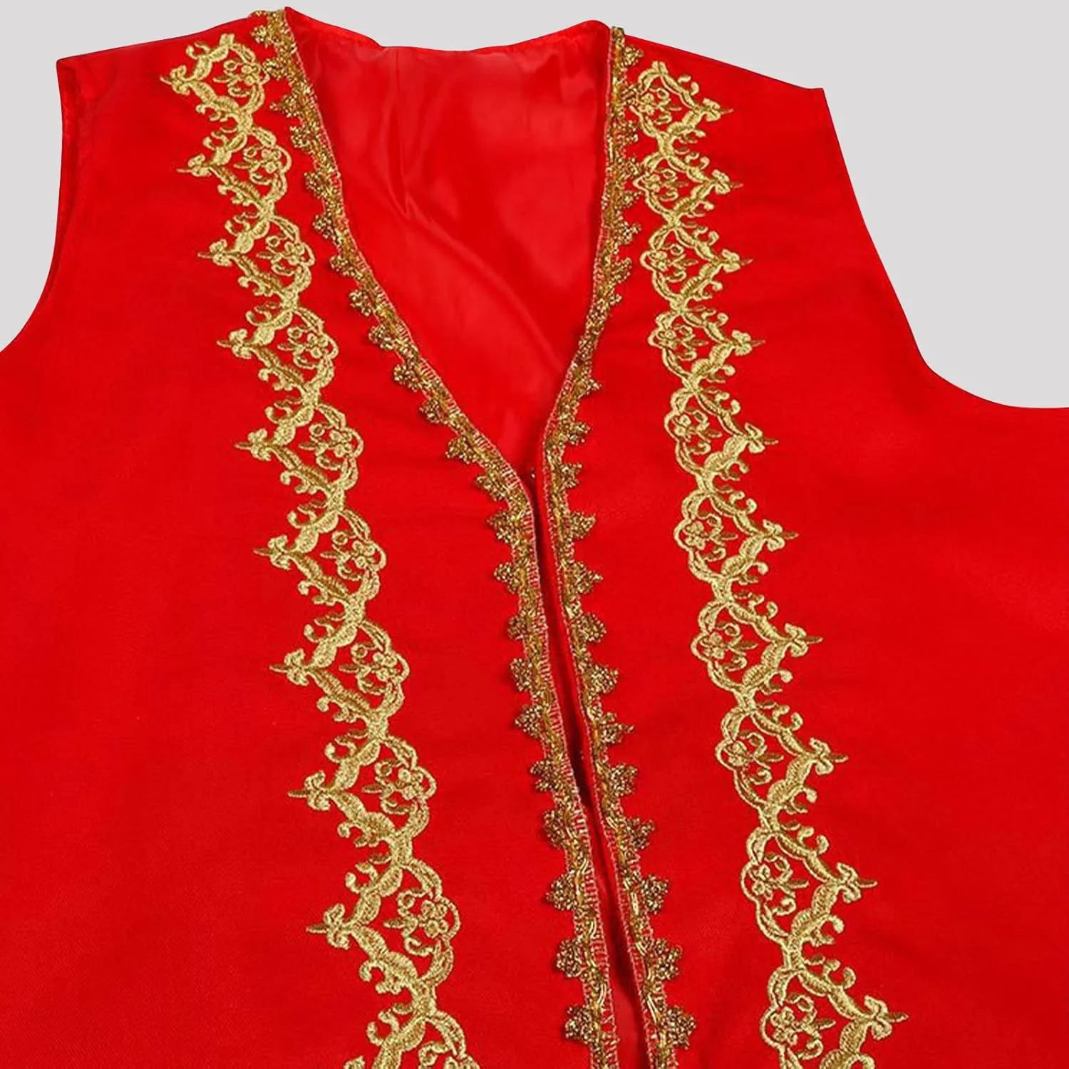 Victorian Waistcoat for Men Slim Fit Jacquard Embroidered Opera Vest Medieval Court Prince Costume Performance Wear
