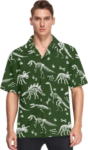 visesunny Mens Casual Button Down Short Sleeve Hawaiian Shirt Aloha Shirt