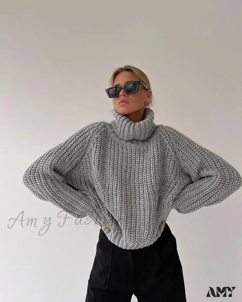 Women Knitted Long Sleeve Loose Harajuku Vintage Casual Chic Cozy Stylish Comfortable Sweater