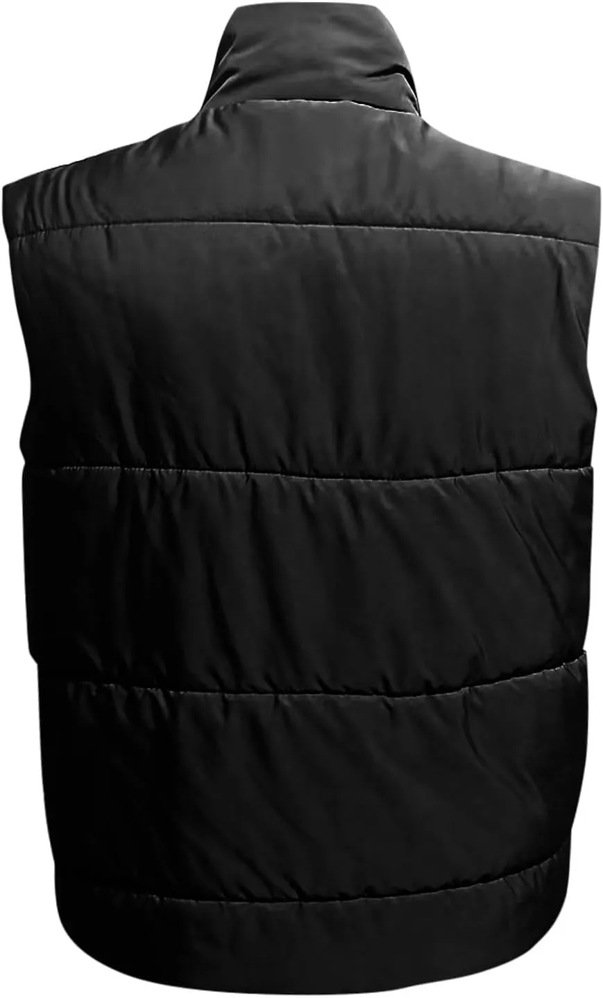 Women Long Vest One Morality Warm V Neck Thin Down Vest Inside Cotton Sleeveless Puffy Jacket Long Vest Womens Fall