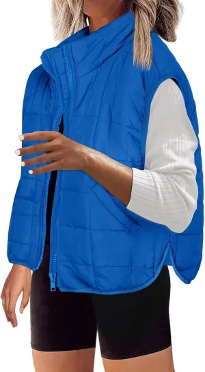 Women Long Vest One Morality Warm V Neck Thin Down Vest Inside Cotton Sleeveless Puffy Jacket Long Vest Womens Fall