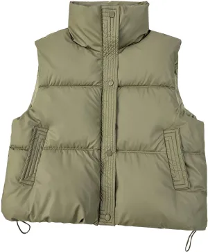 Women Long Vest One Morality Warm V Neck Thin Down Vest Inside Cotton Sleeveless Puffy Jacket Long Vest Womens Fall