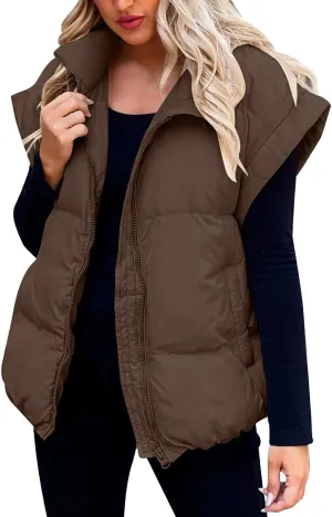 Women Long Vest One Morality Warm V Neck Thin Down Vest Inside Cotton Sleeveless Puffy Jacket Long Vest Womens Fall