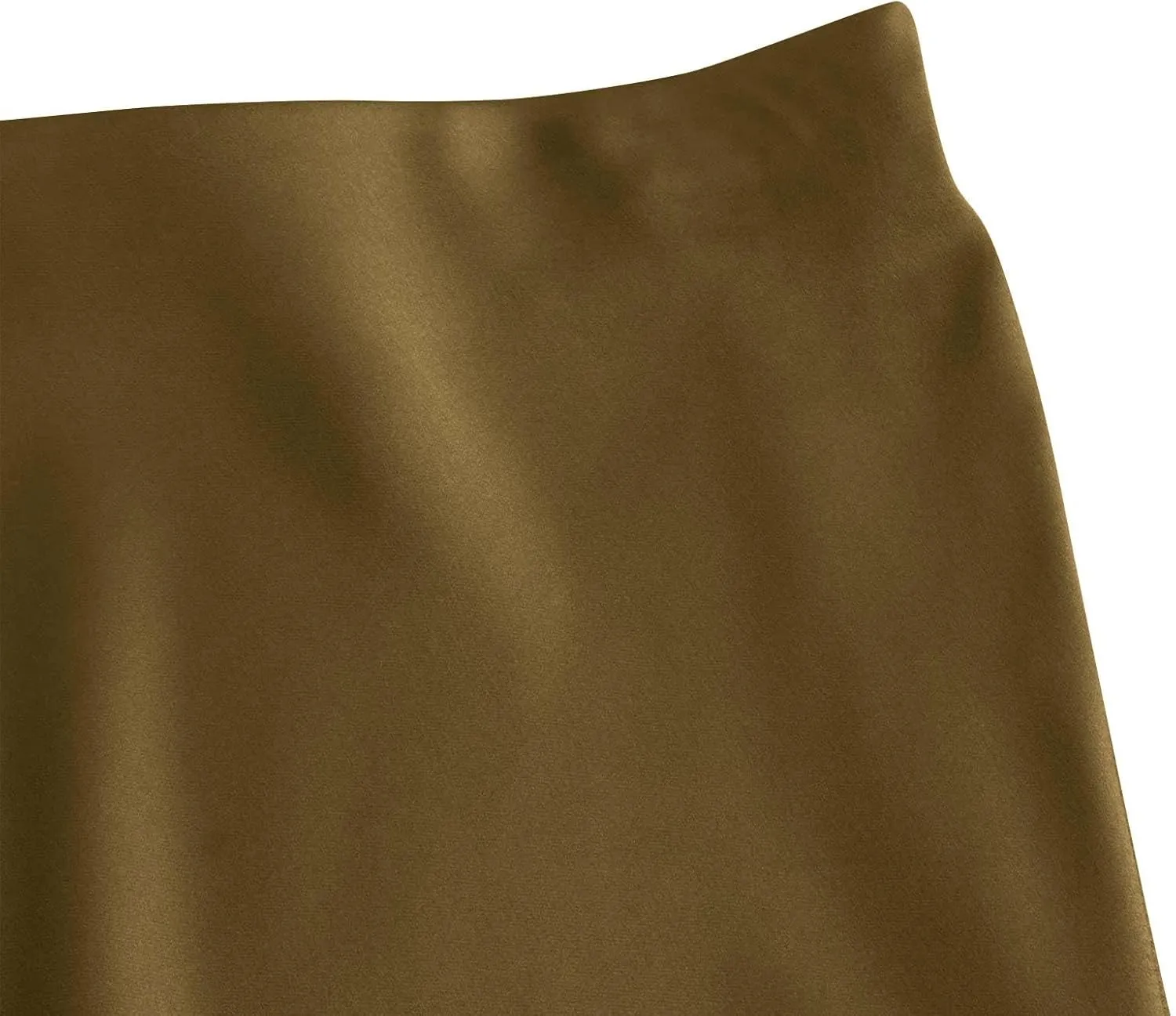Women Satin Basic Midi Skirt Bodycon High Waist Pencil Skirts Elegant Casual Slim Fit Work Skirt for Going Out