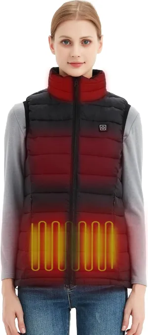 Womens Heated Vest With Battery Pack Included, Lightweight Warming Heated Jacket For Womens, Slim Fit Heating Vest