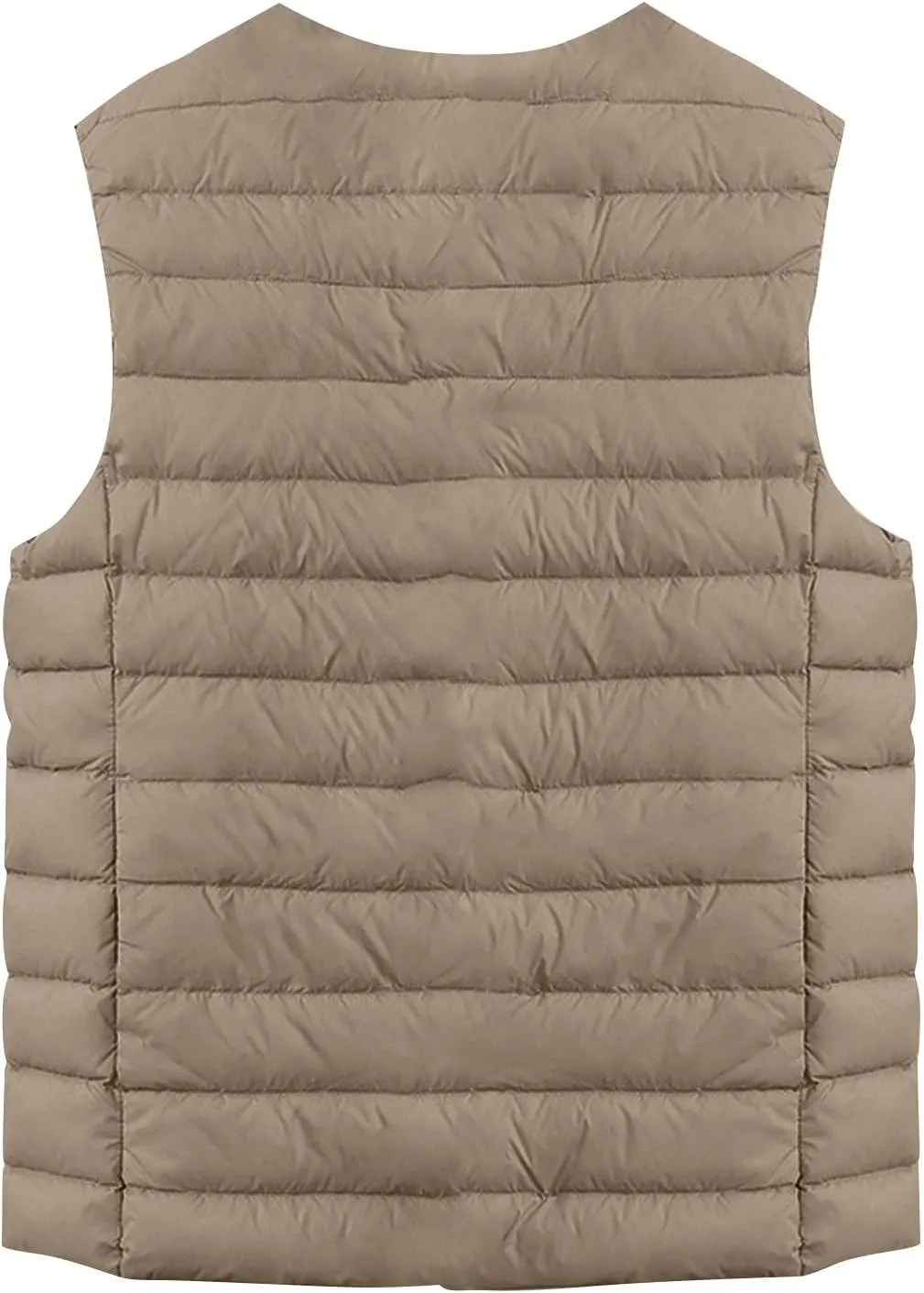Womens Lightweight Puffer Vest Packable Warm Winter Sleeveless Jacket Crew Neck Water Resistant Quilted Vest