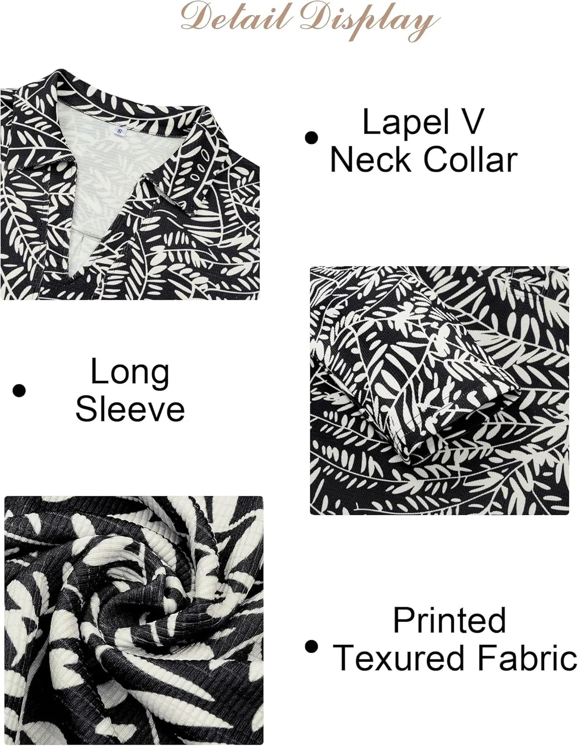 Women's Polo Shirts Collared V Neck Work Tops Long Sleeve Business Casual Dressy Blouses Textured Ribbed Tunic