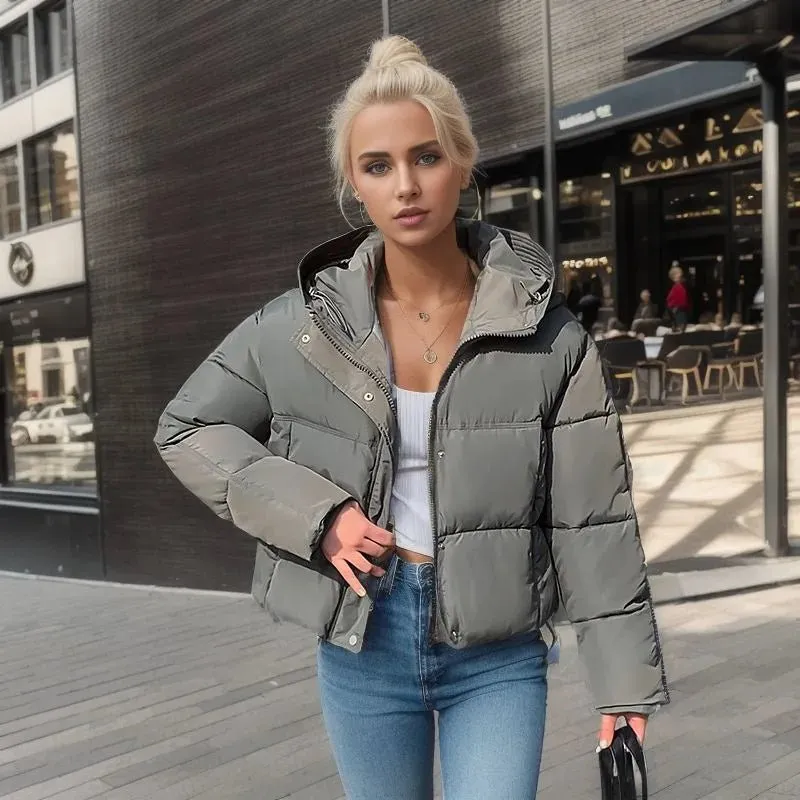 Women's Warm Short Cotton Jacket – Cozy, Stylish, and Perfect for Chilly Days