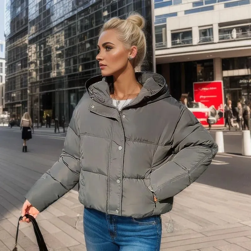 Women's Warm Short Cotton Jacket – Cozy, Stylish, and Perfect for Chilly Days