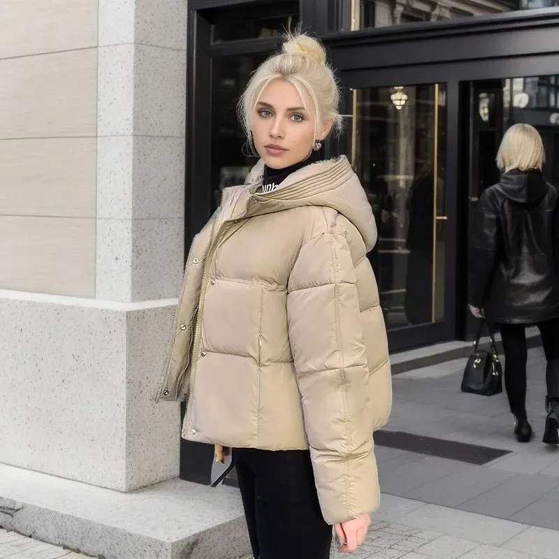 Women's Warm Short Cotton Jacket – Cozy, Stylish, and Perfect for Chilly Days