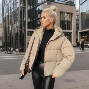 Women's Warm Short Cotton Jacket – Cozy, Stylish, and Perfect for Chilly Days