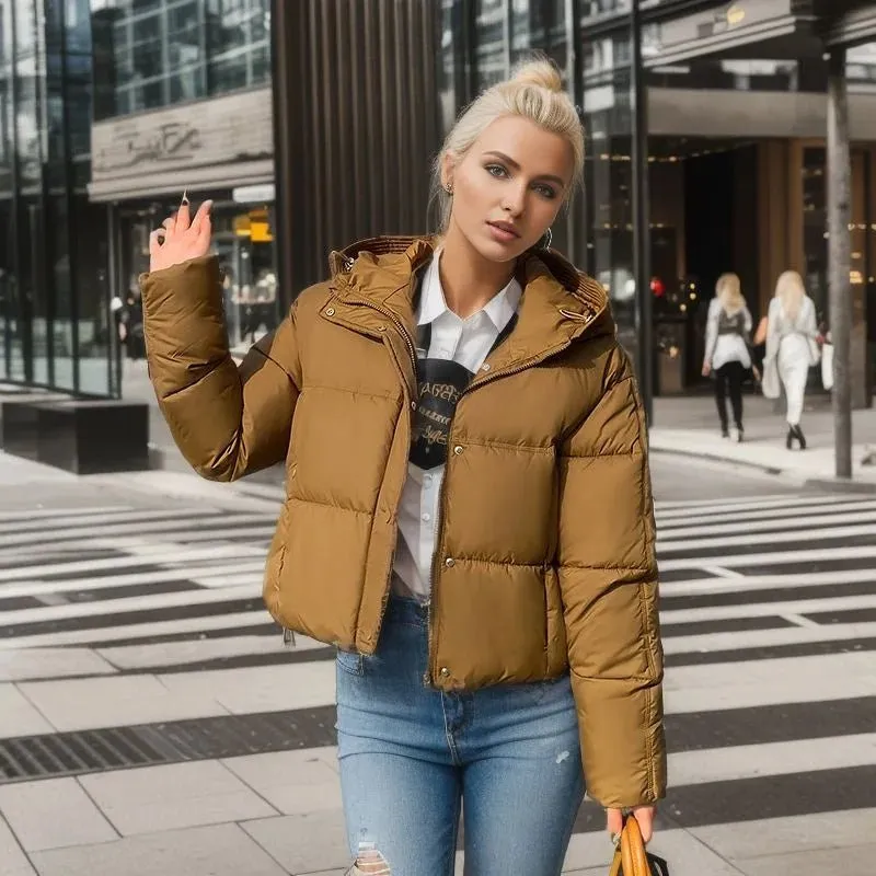 Women's Warm Short Cotton Jacket – Cozy, Stylish, and Perfect for Chilly Days