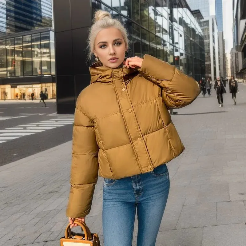 Women's Warm Short Cotton Jacket – Cozy, Stylish, and Perfect for Chilly Days