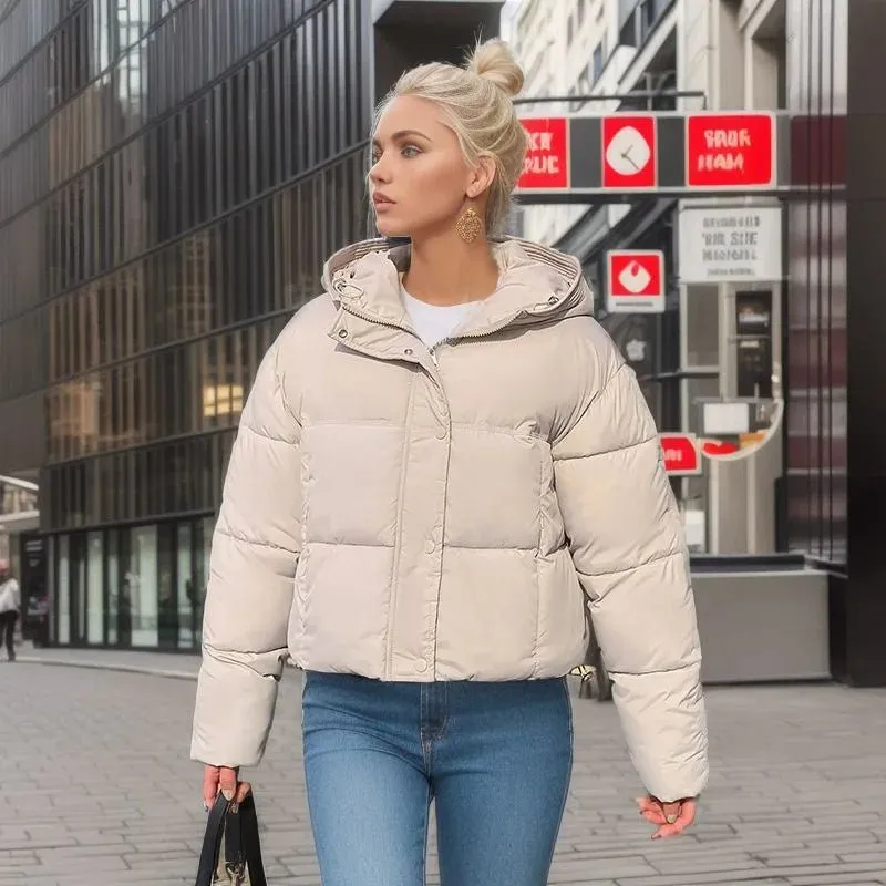 Women's Warm Short Cotton Jacket – Cozy, Stylish, and Perfect for Chilly Days