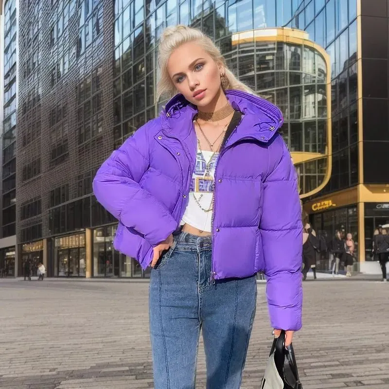 Women's Warm Short Cotton Jacket – Cozy, Stylish, and Perfect for Chilly Days