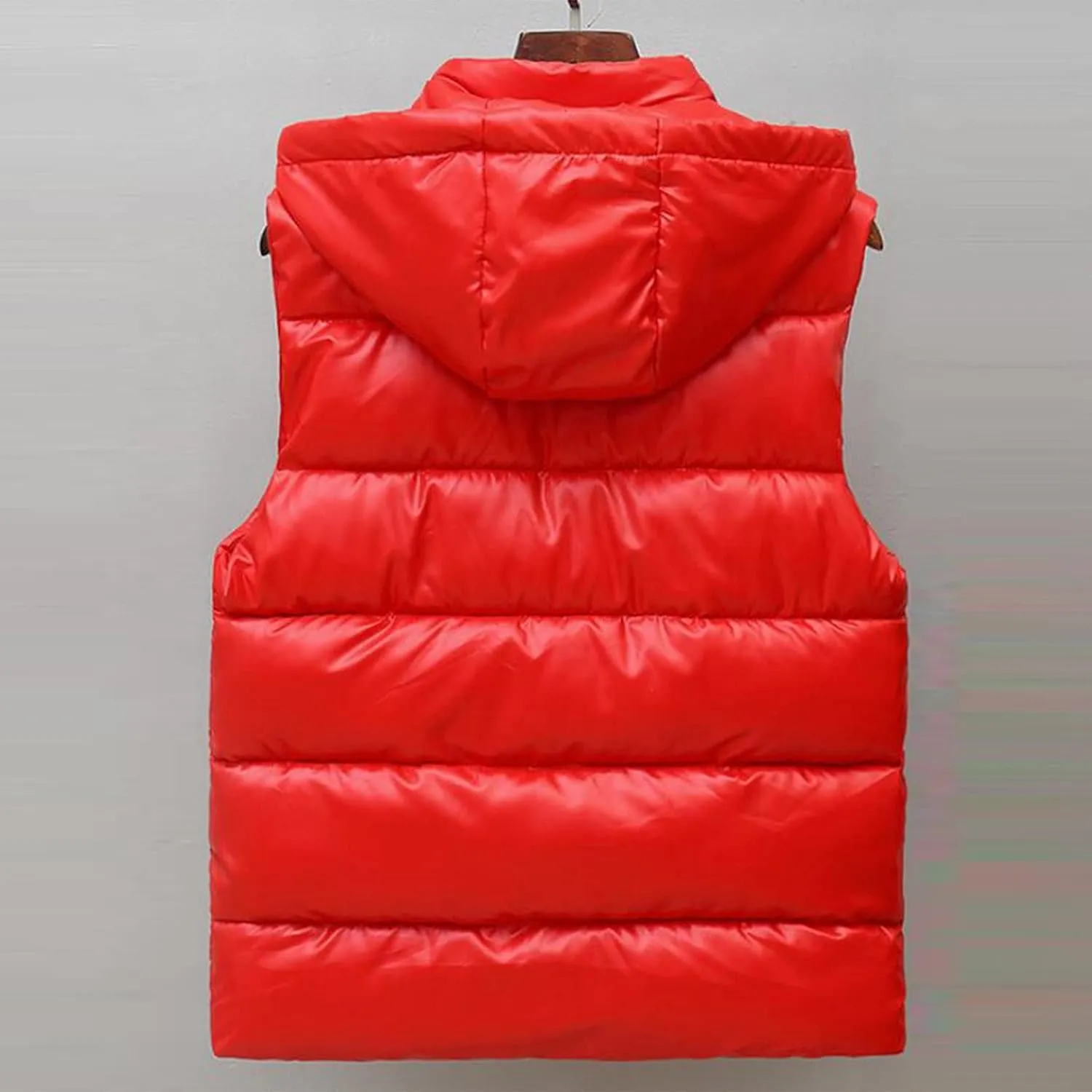 Women's Winter Crop Vest Basic Lightweight Sleeveless Warm Outerwear Casual Comfy Puffer Vest Zip Up Padded Gilet