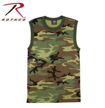 Woodland Camo Muscle Shirt