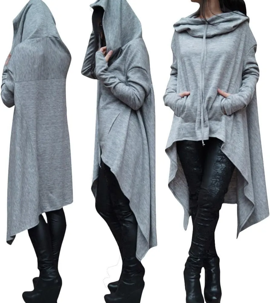Xuan2Xuan3 Women Pullover Hoodies Sweatshirt Long Sleeve Oversize Top Shirt Dress
