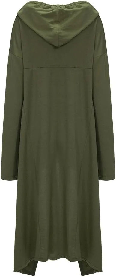 Xuan2Xuan3 Women Pullover Hoodies Sweatshirt Long Sleeve Oversize Top Shirt Dress