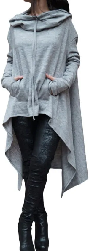 Xuan2Xuan3 Women Pullover Hoodies Sweatshirt Long Sleeve Oversize Top Shirt Dress