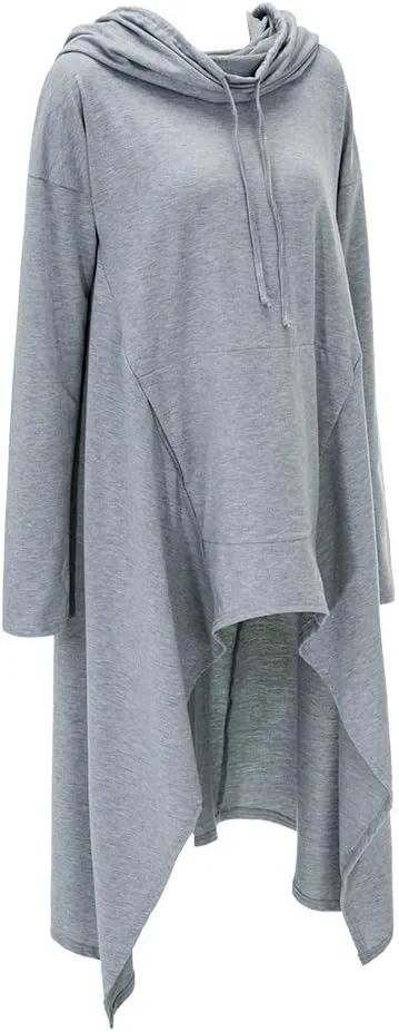 Xuan2Xuan3 Women Pullover Hoodies Sweatshirt Long Sleeve Oversize Top Shirt Dress