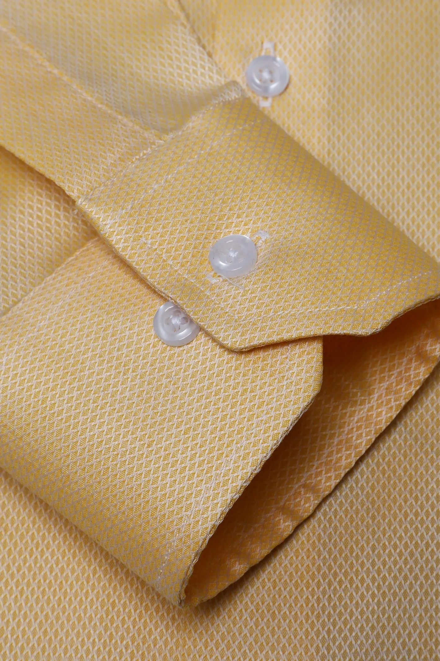 Yellow Texture Casual Milano Shirt