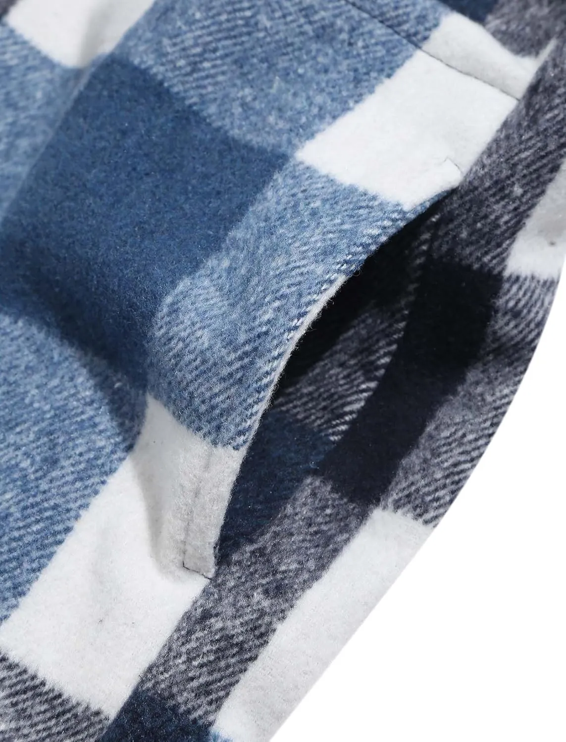 ZAFUL Mens Plaid Shirt,Long Sleeves,Classic Flannel Shirt Button Down Shirt Jacket Tops