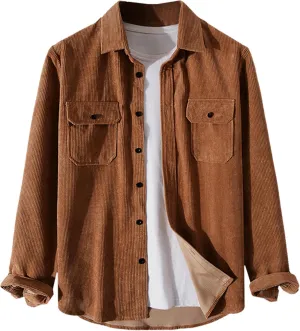 ZAFUL Mens Plaid Shirt,Long Sleeves,Classic Flannel Shirt Button Down Shirt Jacket Tops