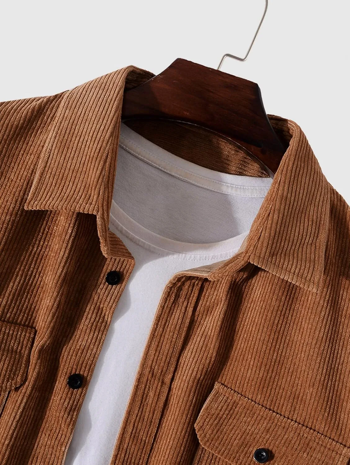 ZAFUL Mens Plaid Shirt,Long Sleeves,Classic Flannel Shirt Button Down Shirt Jacket Tops